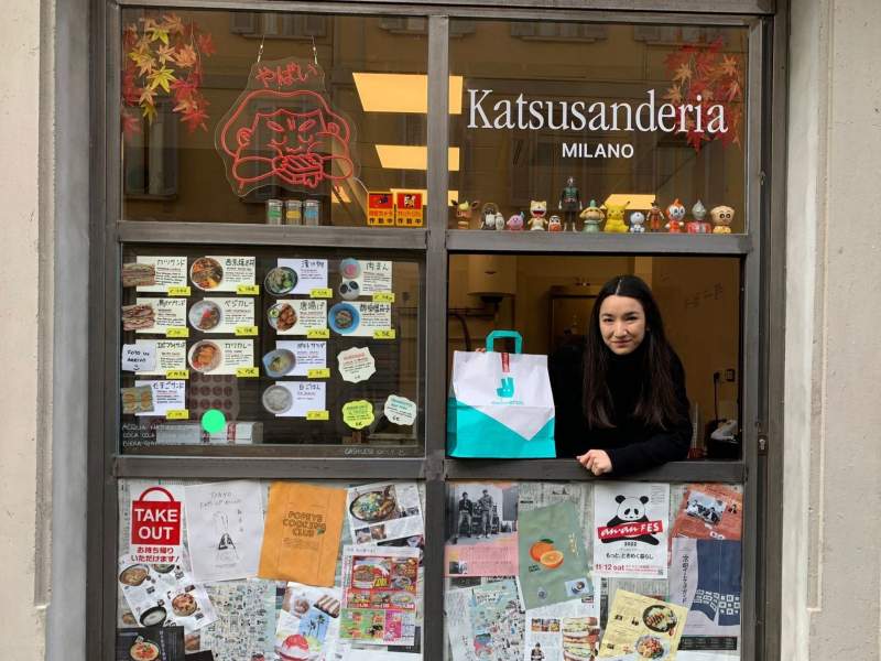 Alice Yamada at the Katsusanderia in Milan