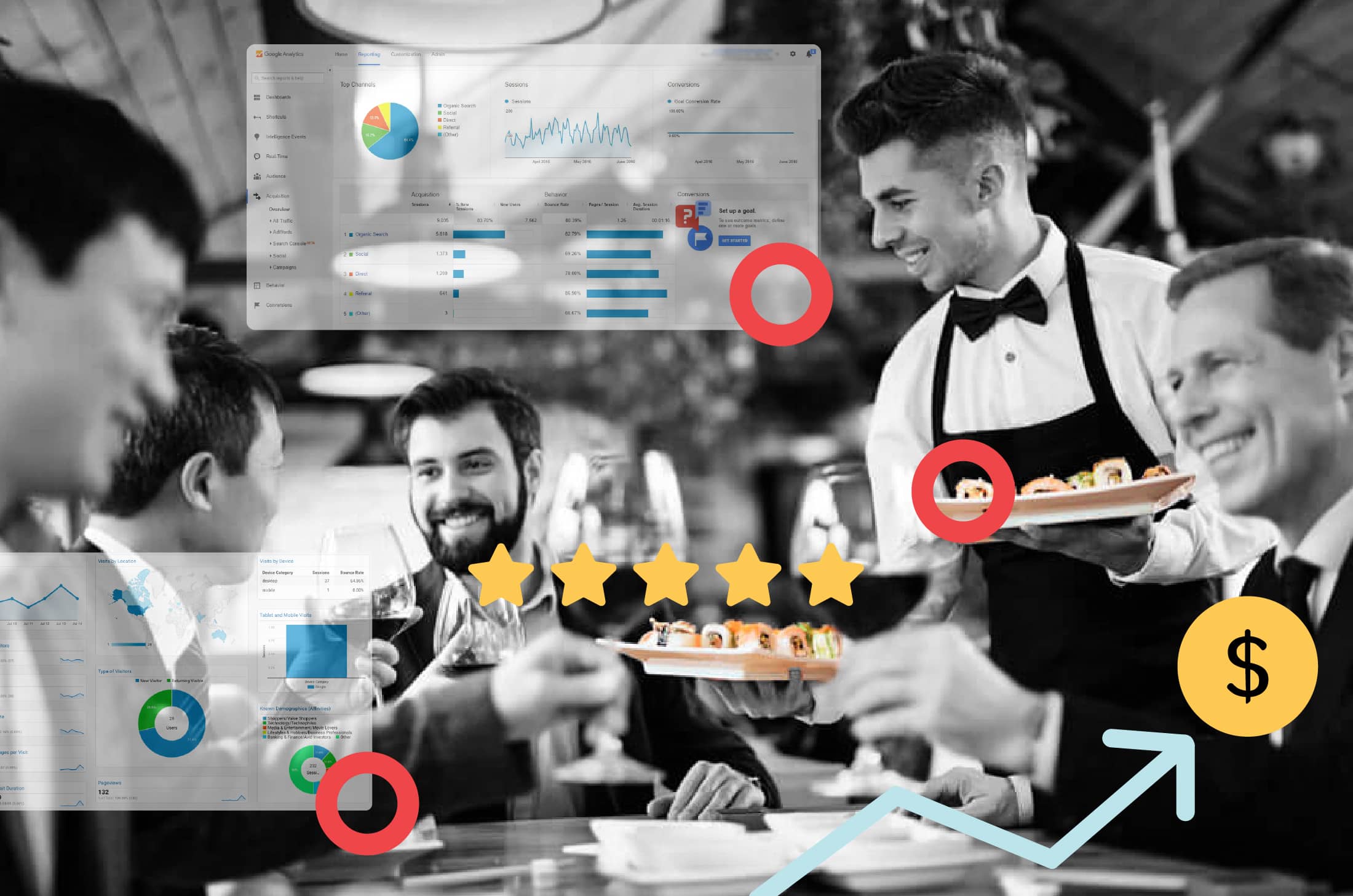 Digital marketing koreca: feedback, data analysis e promotion