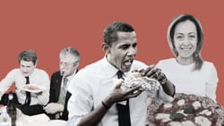 Barack Obama, Giorgia Meloni, Alemanno, Bossi, piazza, pasta