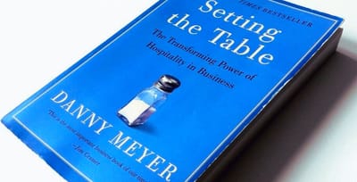 Danny Meyer's book Setting the Table on a white background